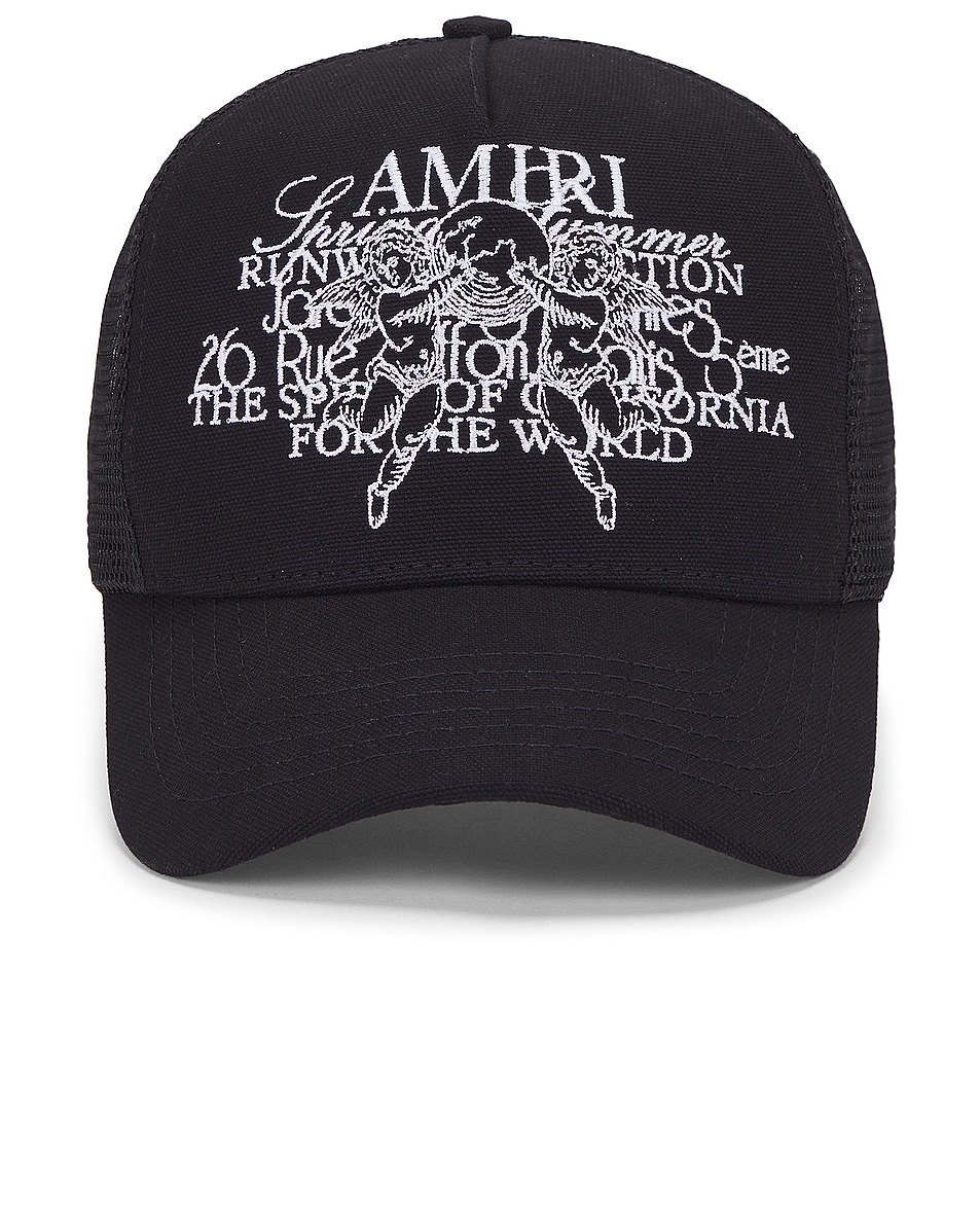 Image 1 of Amiri Cherub Trucker Hat in Black