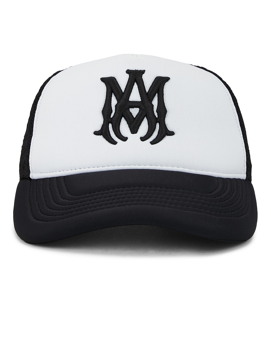 Image 1 of Amiri MA Two Tone Trucker Hat in Black
