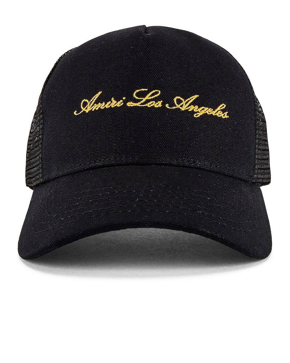Image 1 of Amiri Amiri Los Angeles Trucker Hat in Black