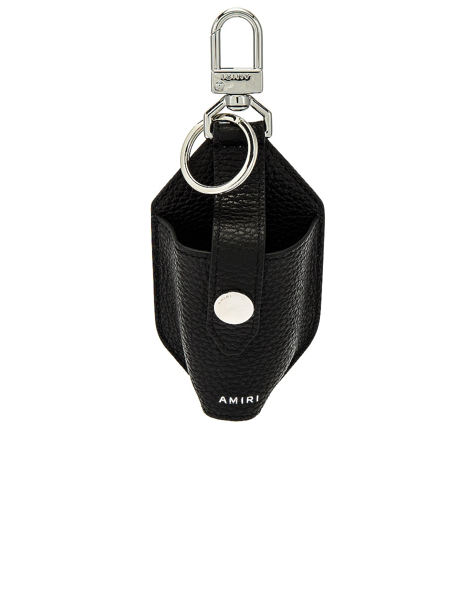 Image 1 of Amiri Leather Hand Sanitizer Holder in Black