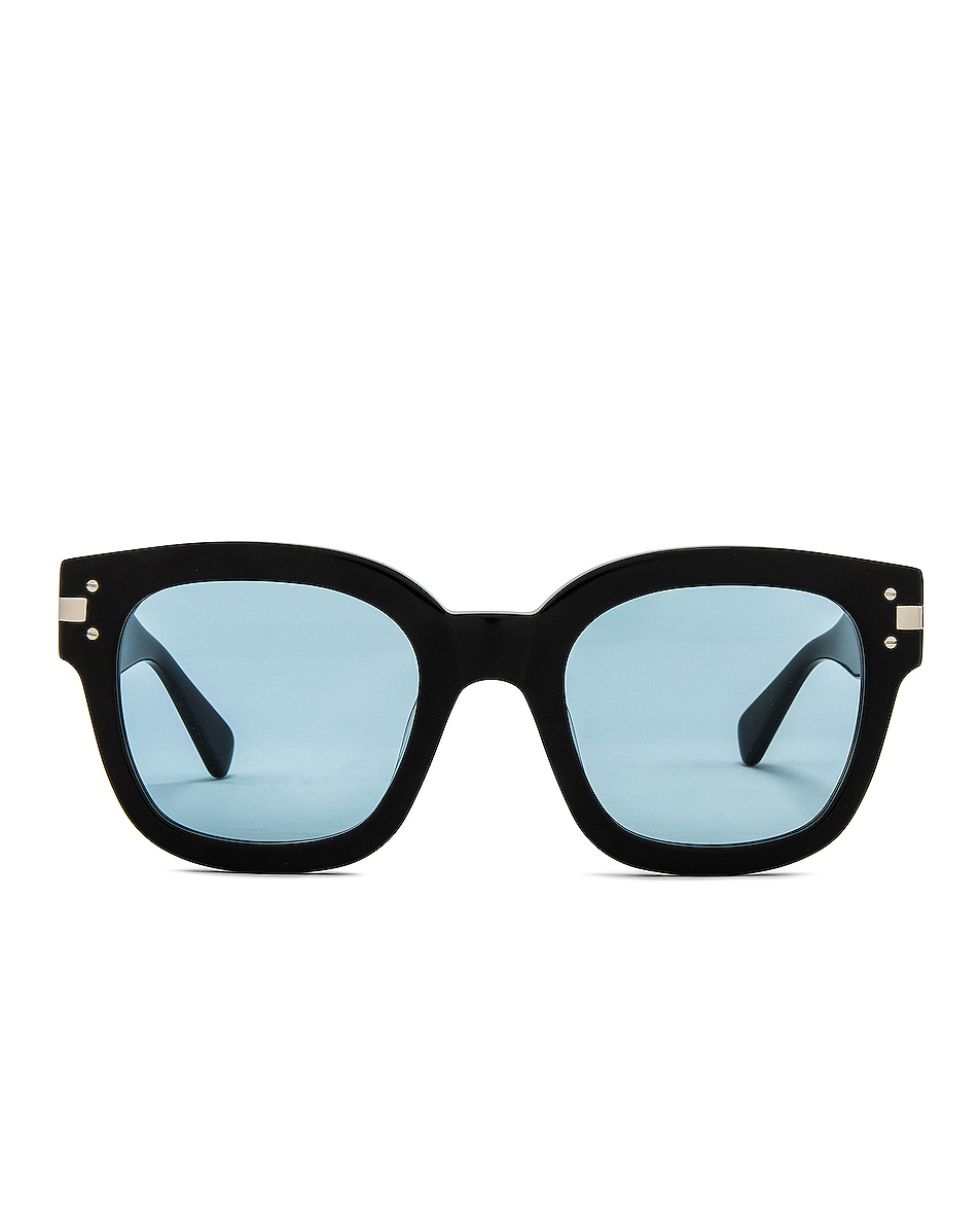 Image 1 of Amiri Classic Logo Sunglasses in Black & Blue