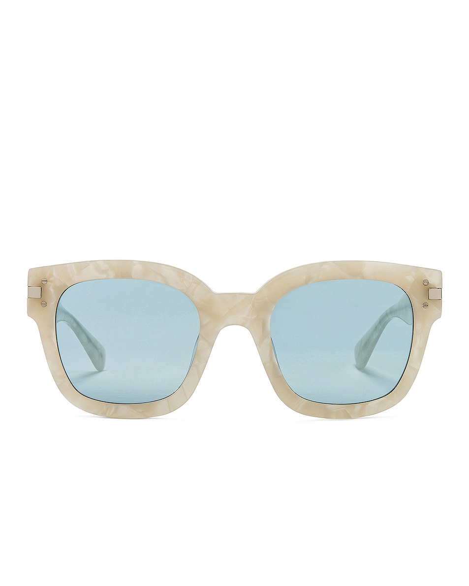 Image 1 of Amiri Classic Logo Sunglasses in Pearl & Blue