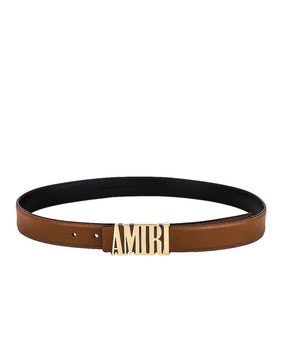Image 1 of Amiri Core 3CM Nappa Belt in Black