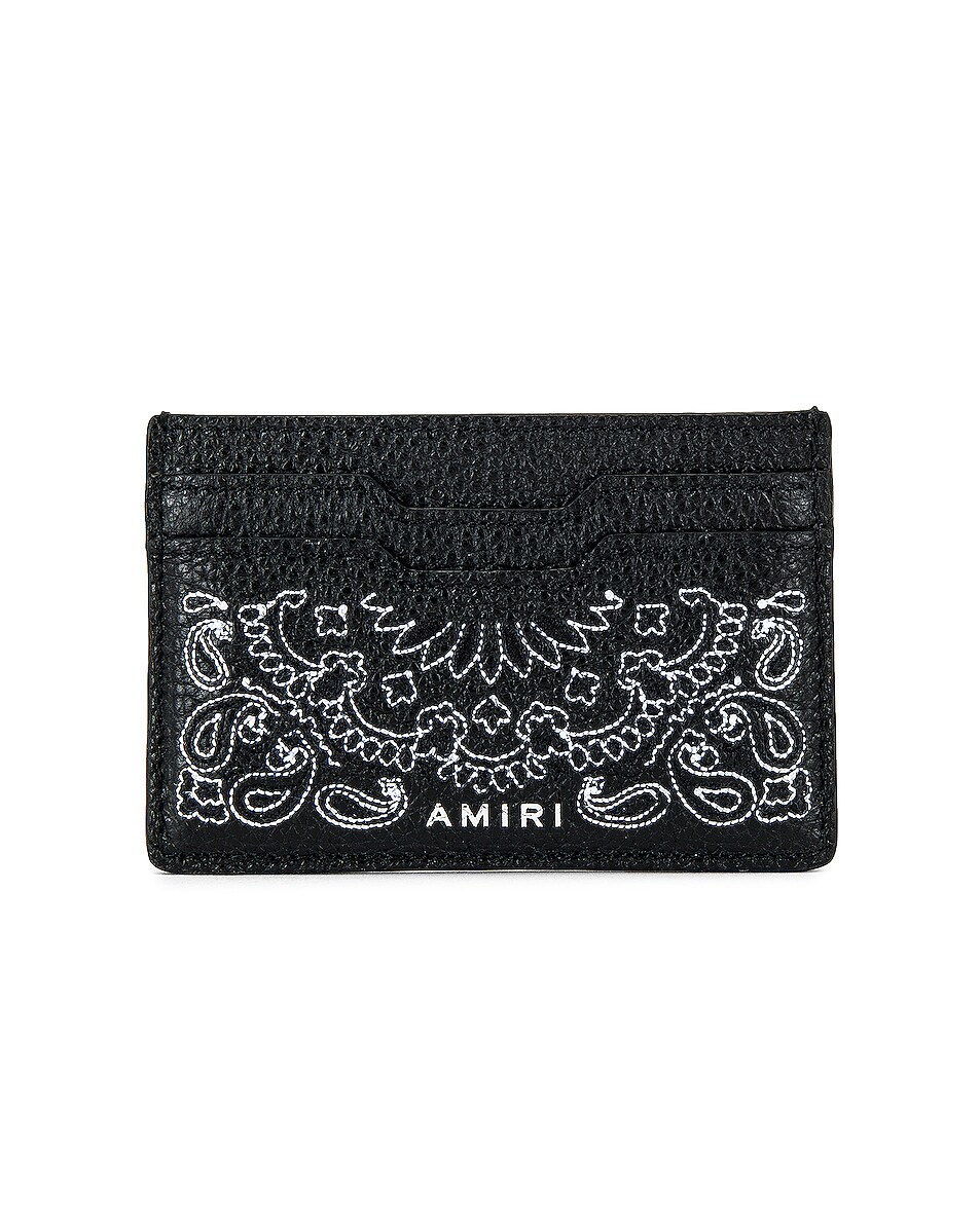 Image 1 of Amiri Bandana Cardholder in Black