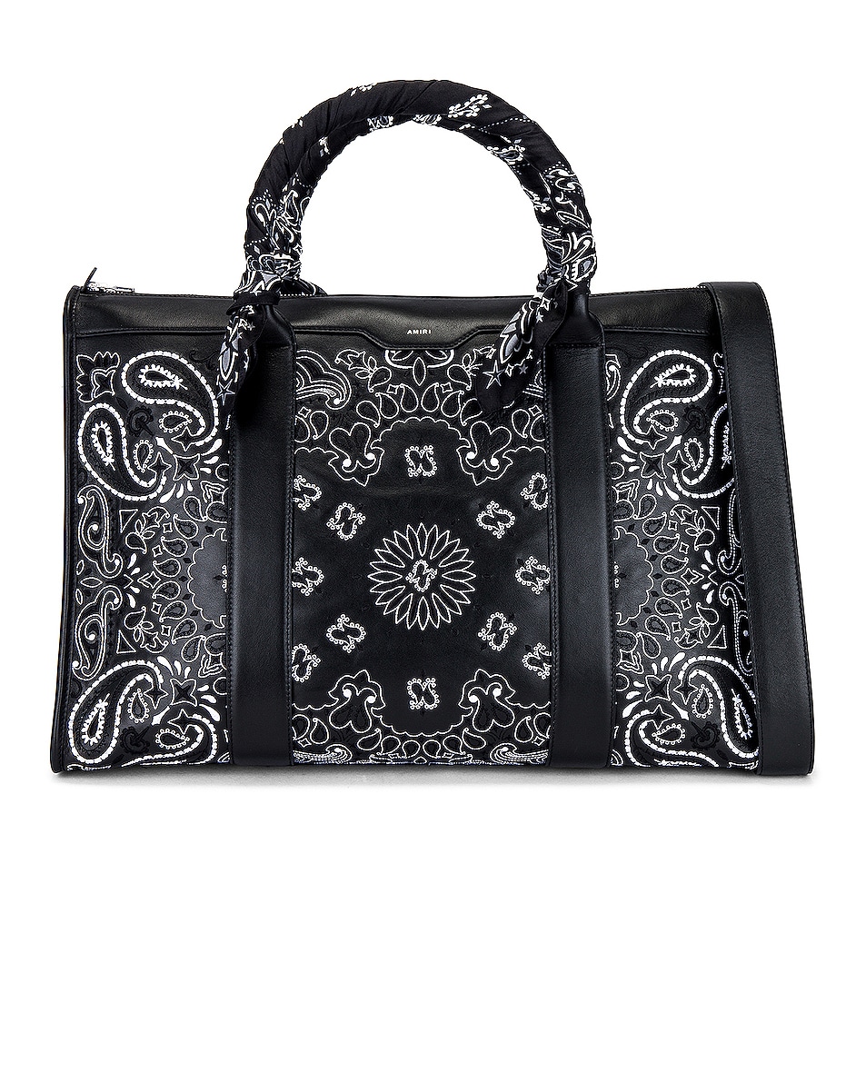 Image 1 of Amiri Bandana Weekend Bag in Black