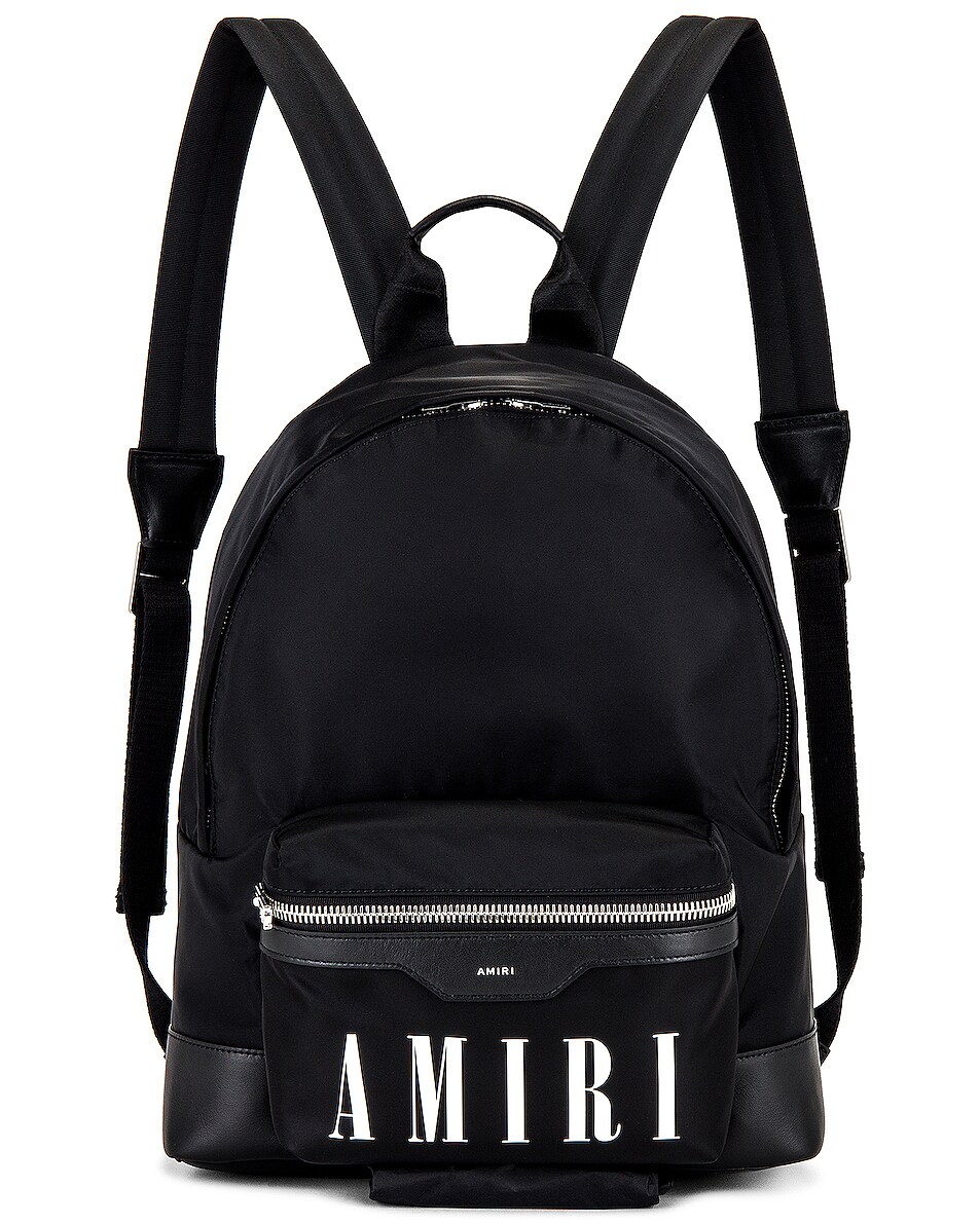 Image 1 of Amiri Nylon Logo Backpack in Black