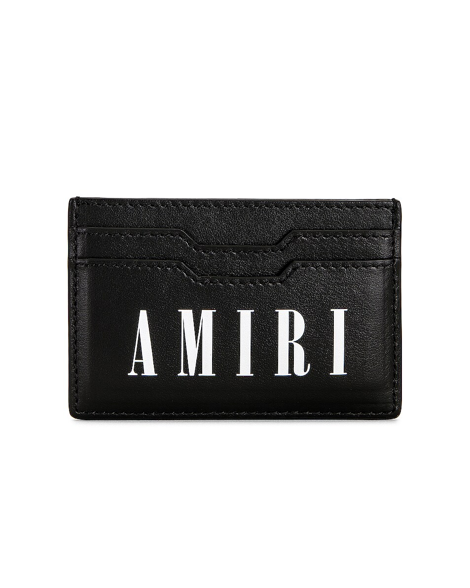 Image 1 of Amiri Nappa Card Holder in Black
