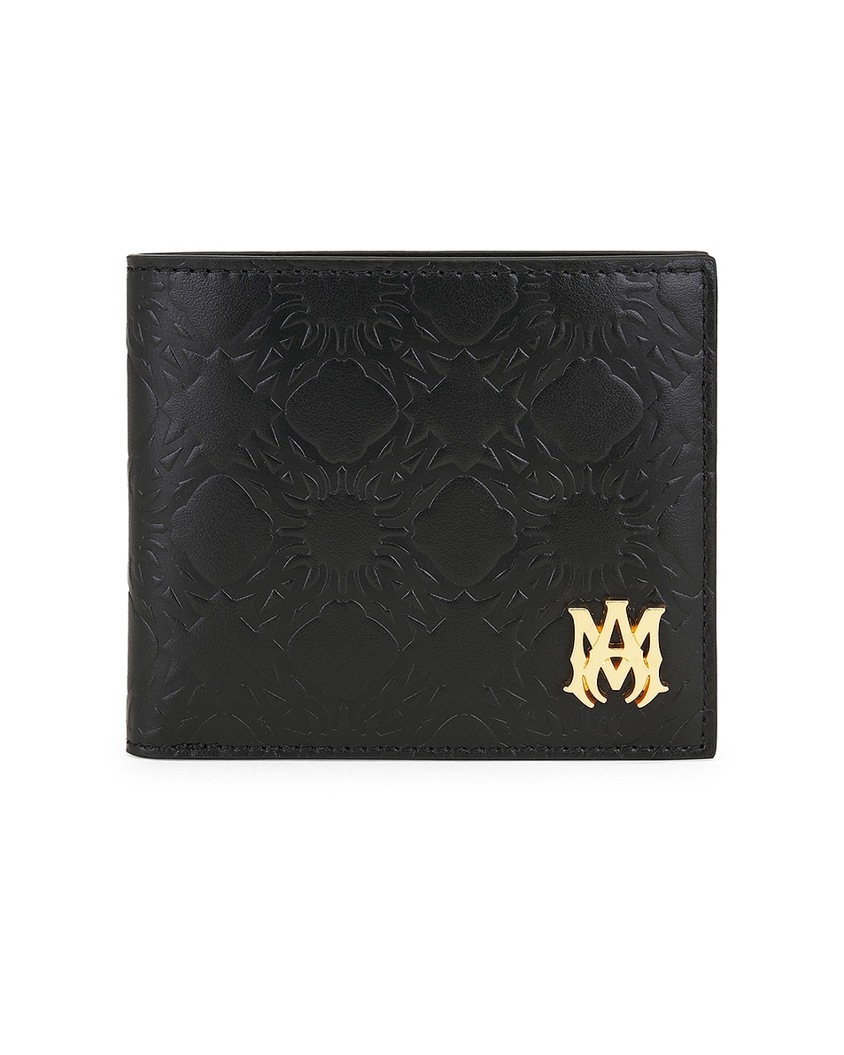 Image 1 of Amiri MA Quad Leather Bifold in Black