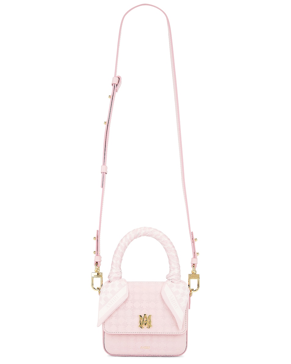 Image 1 of Amiri Mirco Top Handle Bag in Vintage Pink