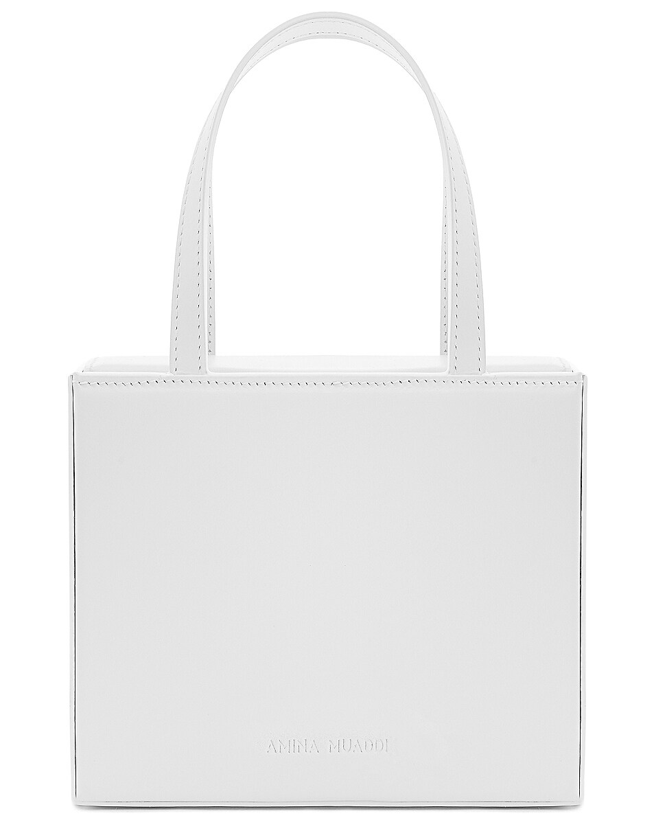 Image 1 of AMINA MUADDI Superamini Giorgia Patent Bag in White