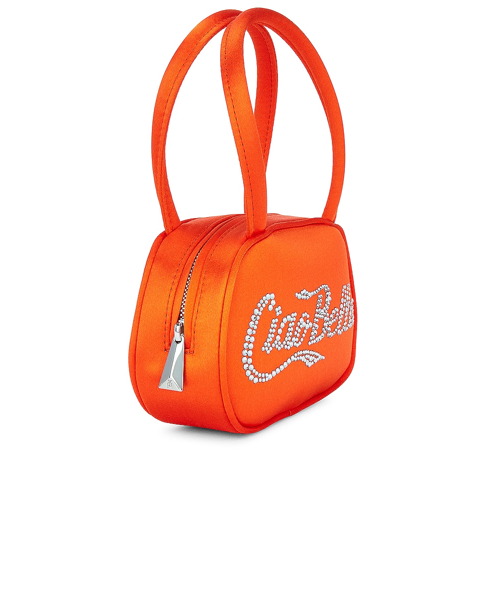 AMINA MUADDI Super Amini Satin Bella Bag In Orange | FWRD