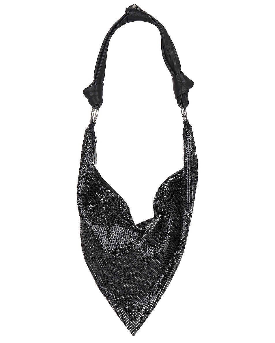 Image 1 of AMINA MUADDI Cameron Metal Mesh Bag in Black