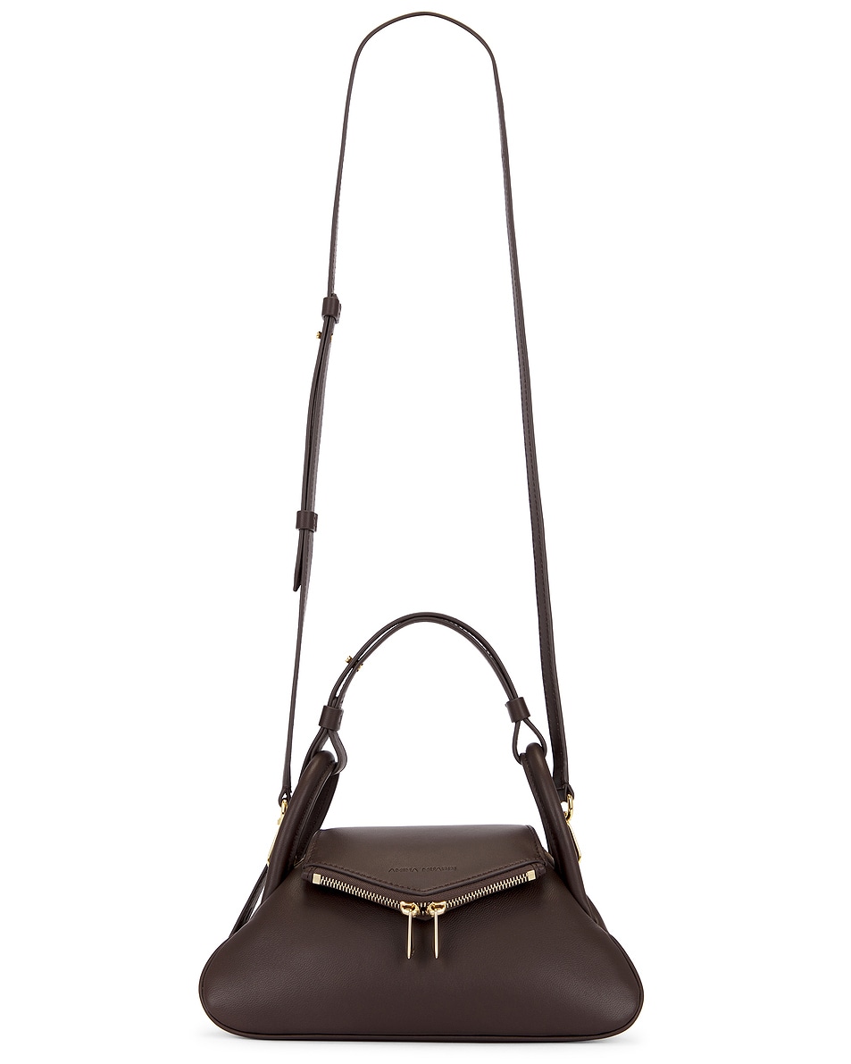 Image 1 of AMINA MUADDI Gemini Small Bag in Coffee