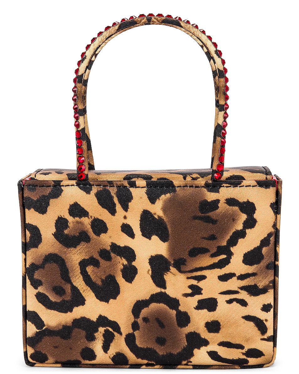 AMINA MUADDI Super Gilda Crystal Satin Bag in Leopard | FWRD