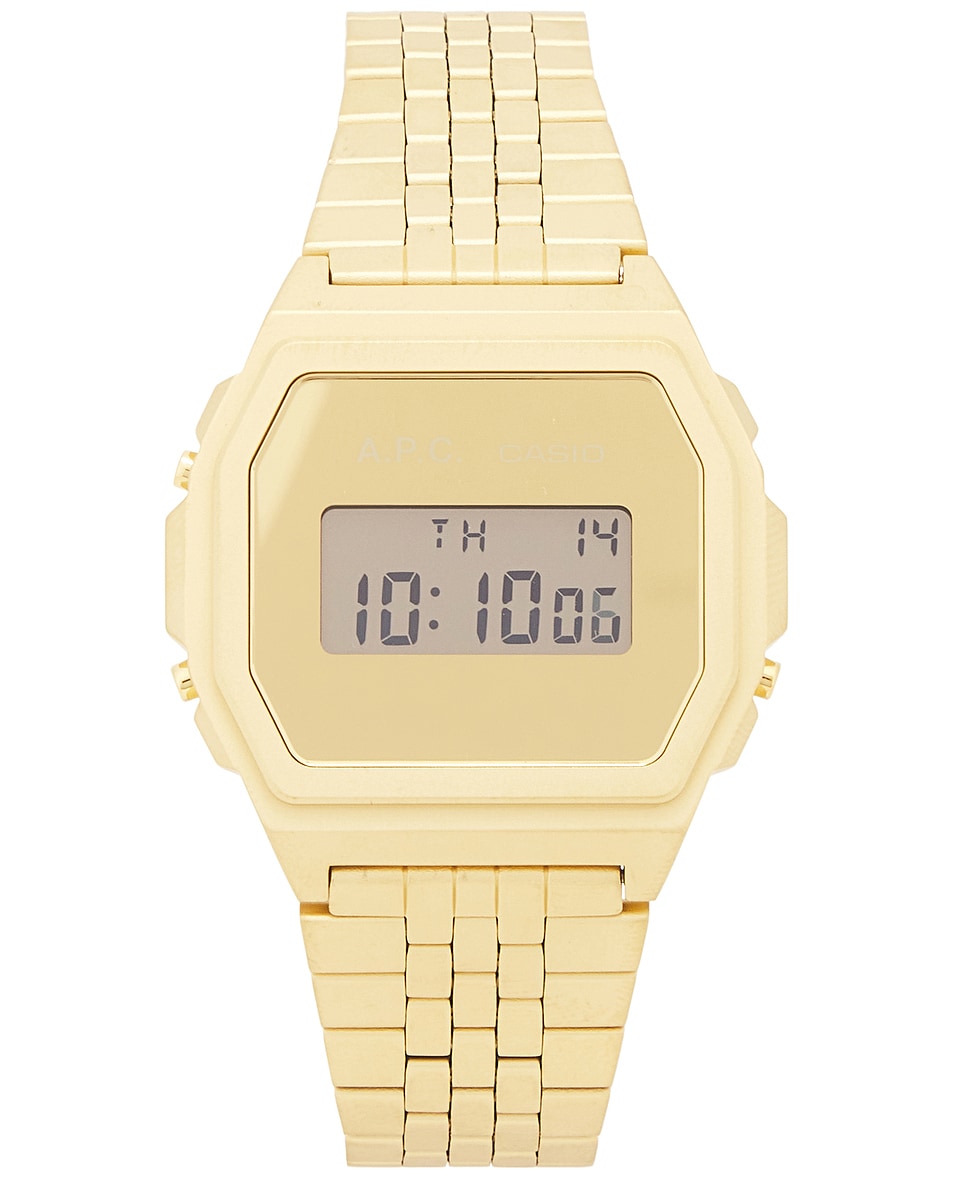 Image 1 of A.P.C. Montre Casio Watch in Gold