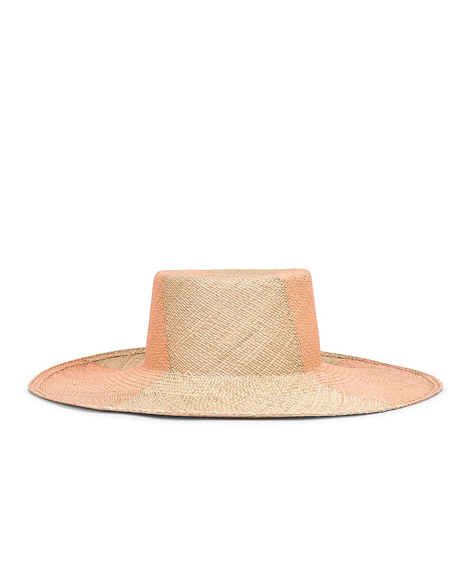 Image 1 of Artesano Lucca Hat in Lavender & Coral