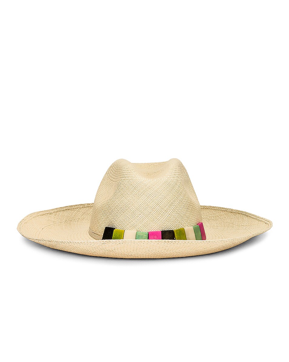 Image 1 of Artesano Antiparos Hat in Natural & Multicolor