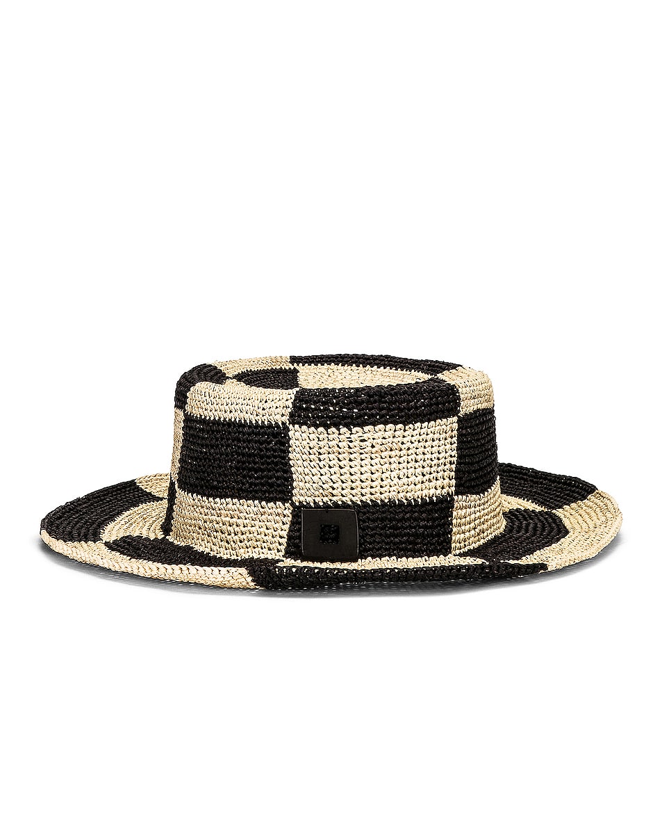 Image 1 of Artesano Malibu Hat in Black & Natural