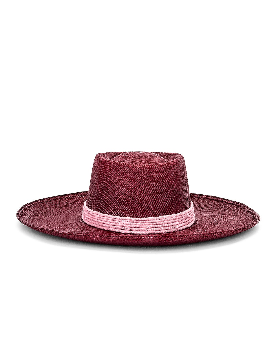 Image 1 of Artesano Firenze Hat in Burgundy