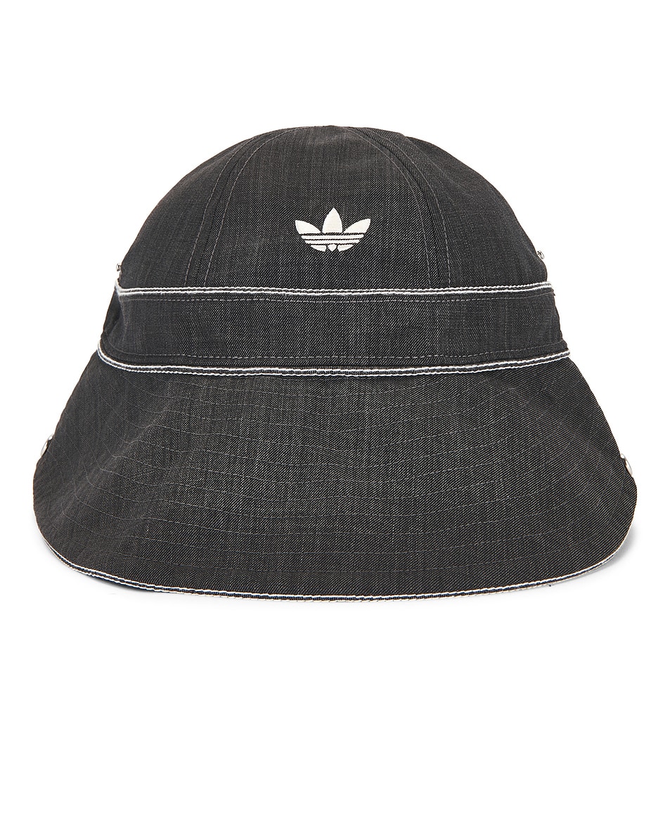 Image 1 of adidas by Wales Bonner Bucket Hat in Dark Grey Heather