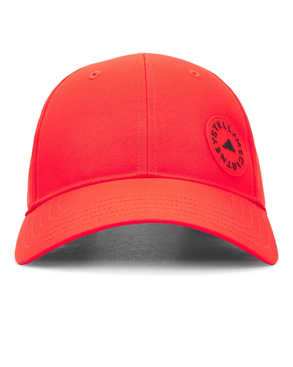 Image 1 of adidas by Stella McCartney Cap in Red & Black