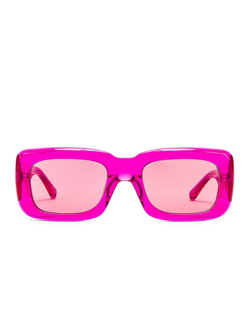 Image 1 of THE ATTICO Rectangular Sunglasses in Pink