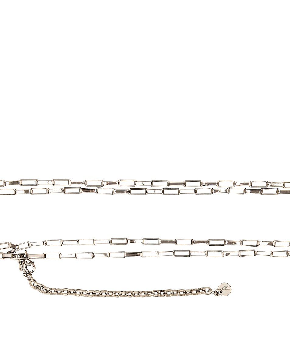 THE ATTICO Wrap Chain Belt in Palladium | FWRD