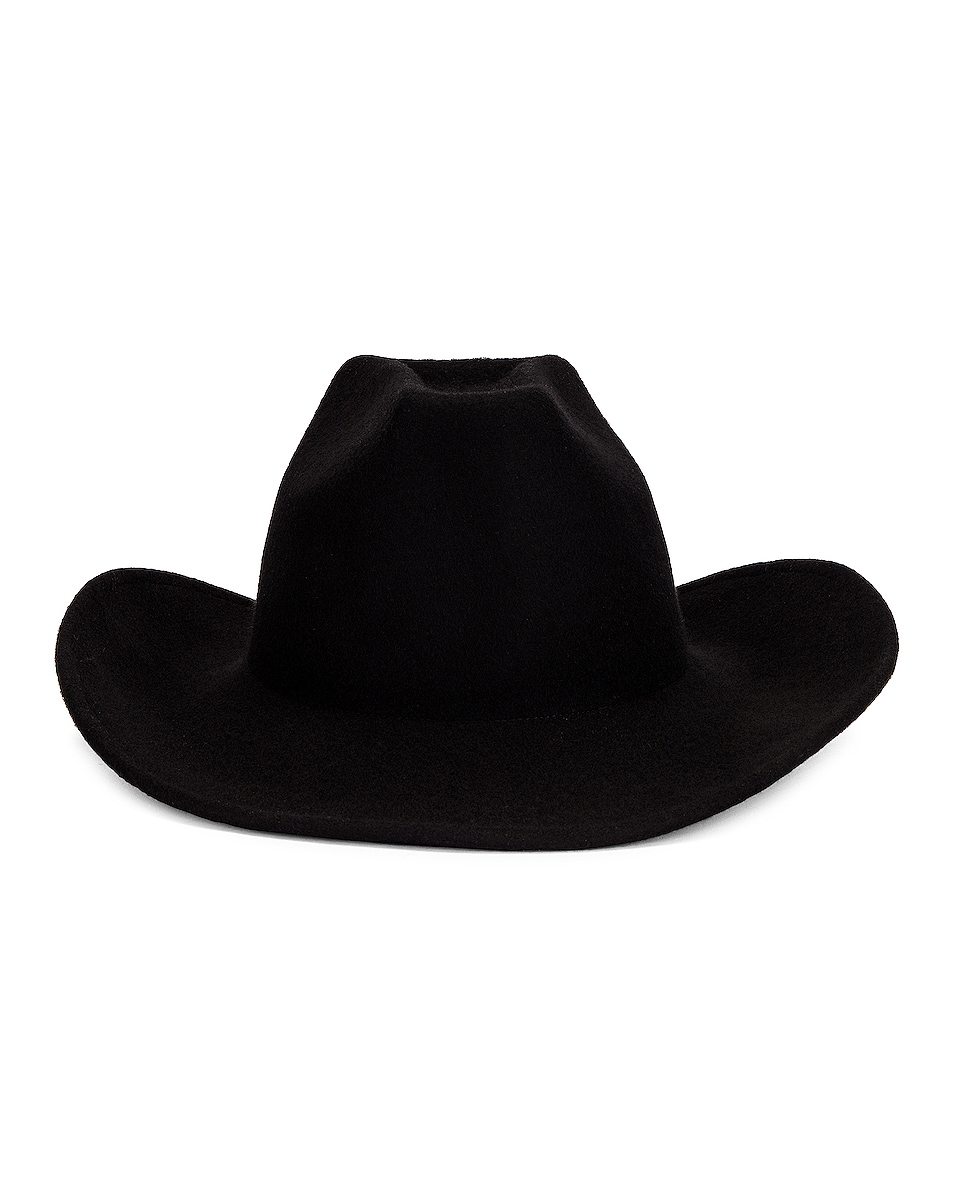 Image 1 of THE ATTICO Cowboy Hat in Black