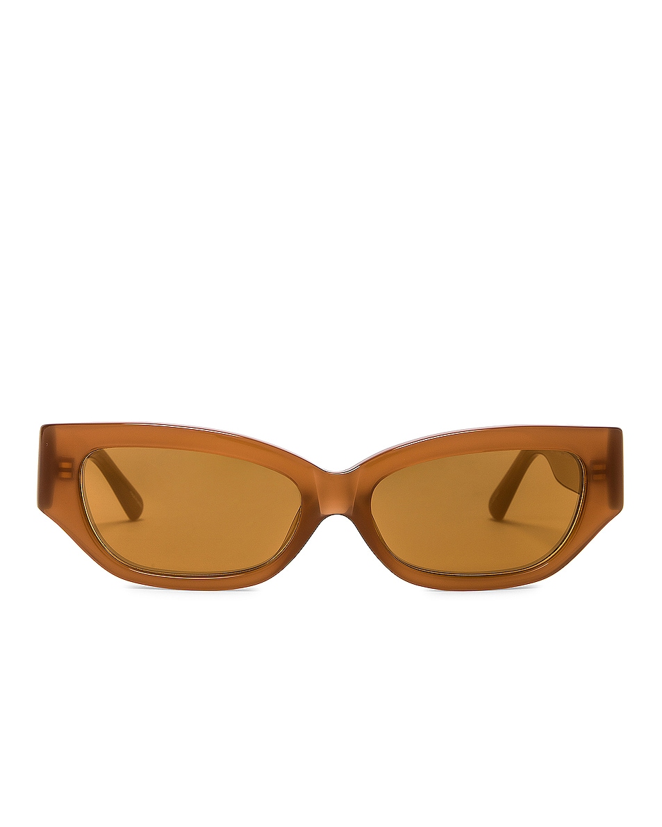 Image 1 of THE ATTICO Vanessa Sunglasses in Brown & Bronze