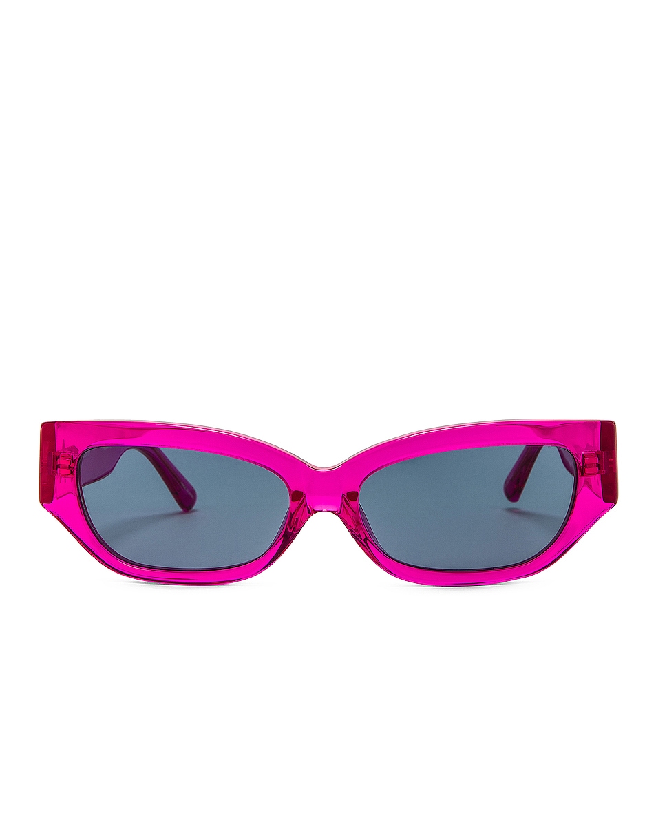Image 1 of THE ATTICO Vanessa Sunglasses in Fuchsia & Blue