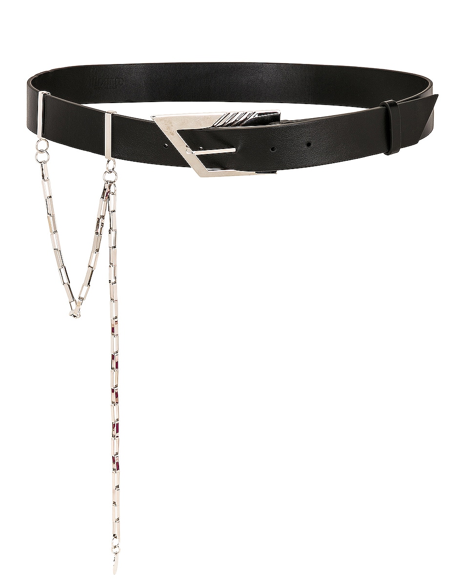 Image 1 of THE ATTICO Chain Detail Belt in Black