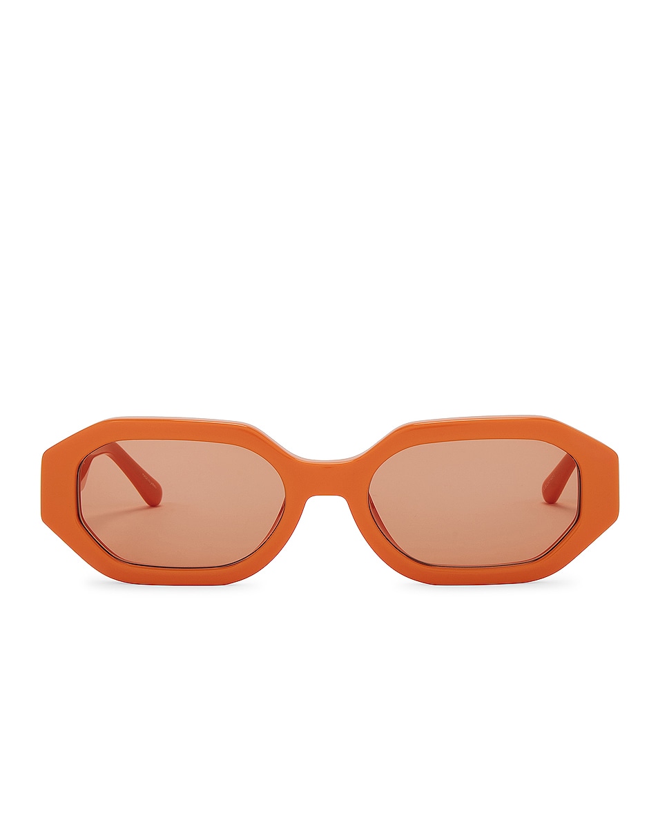 Image 1 of THE ATTICO Irene Geometric Sunglasses in Orange