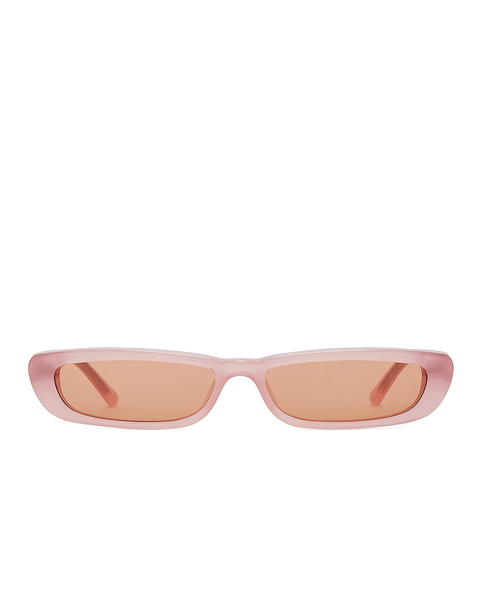 THE ATTICO Thea Narrow Sunglasses in Pink | FWRD