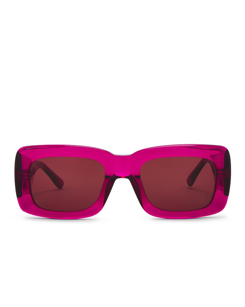 Image 1 of THE ATTICO Marfa Sunglasses in Maroon