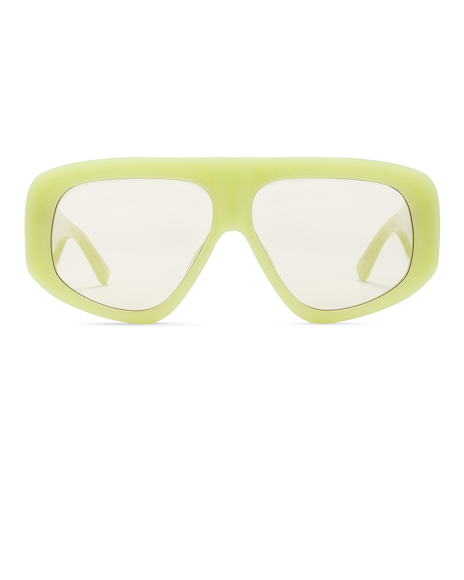 Image 1 of THE ATTICO Milano Sunglasses in Acid Green, Yellow Gold, & Light Green