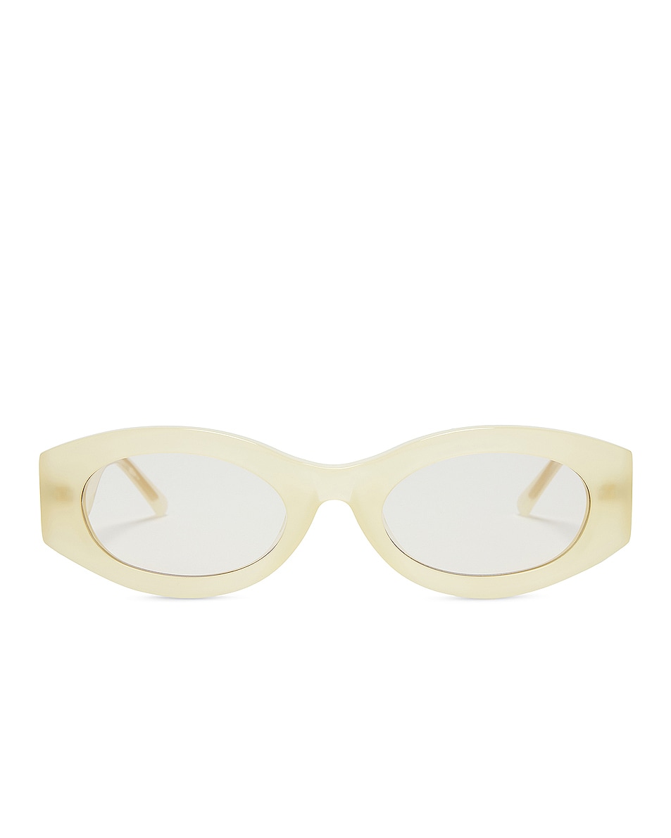 Image 1 of THE ATTICO Berta Sunglasses in Yellow & Gold