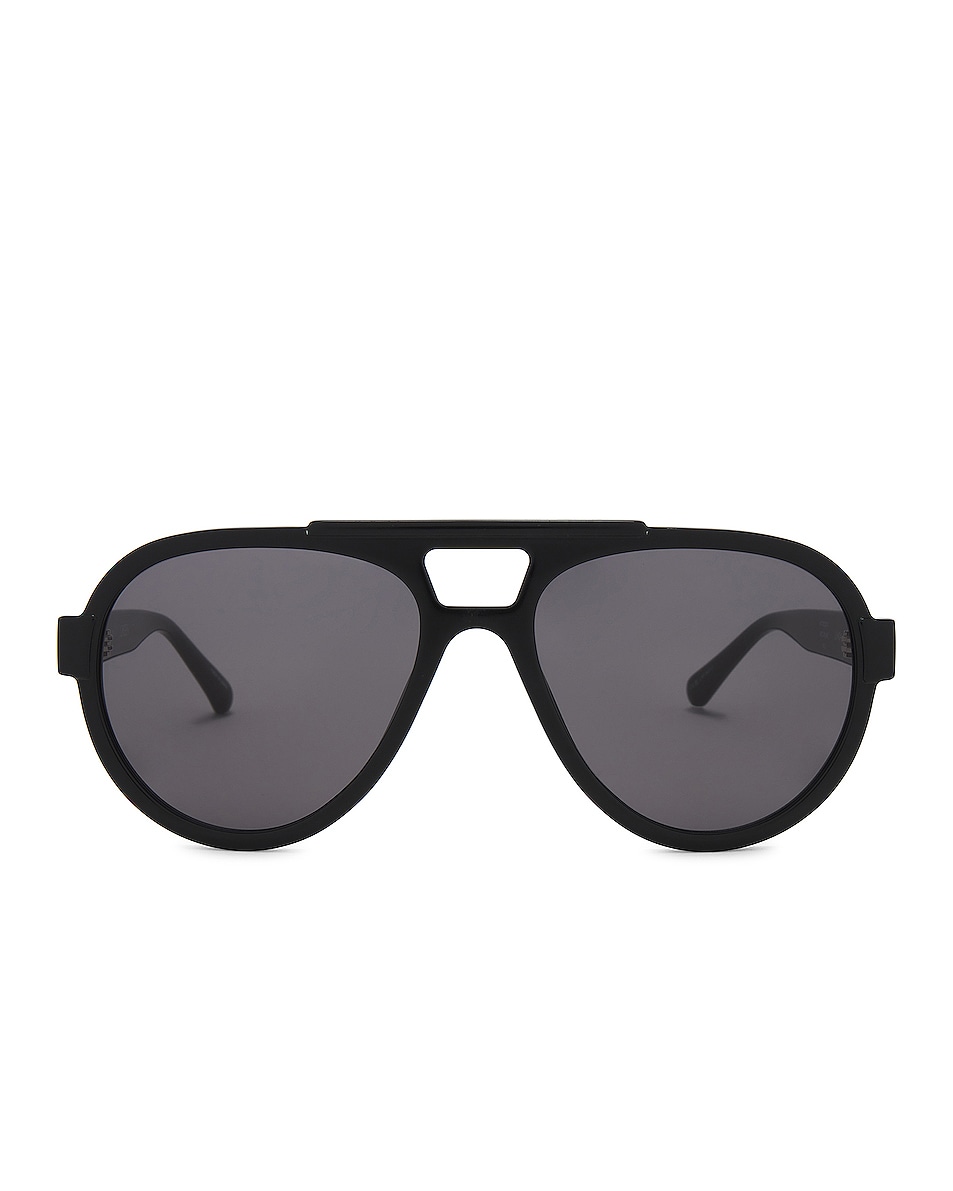 Image 1 of THE ATTICO Jurgen Sunglasses in Black, Silver, & Grey