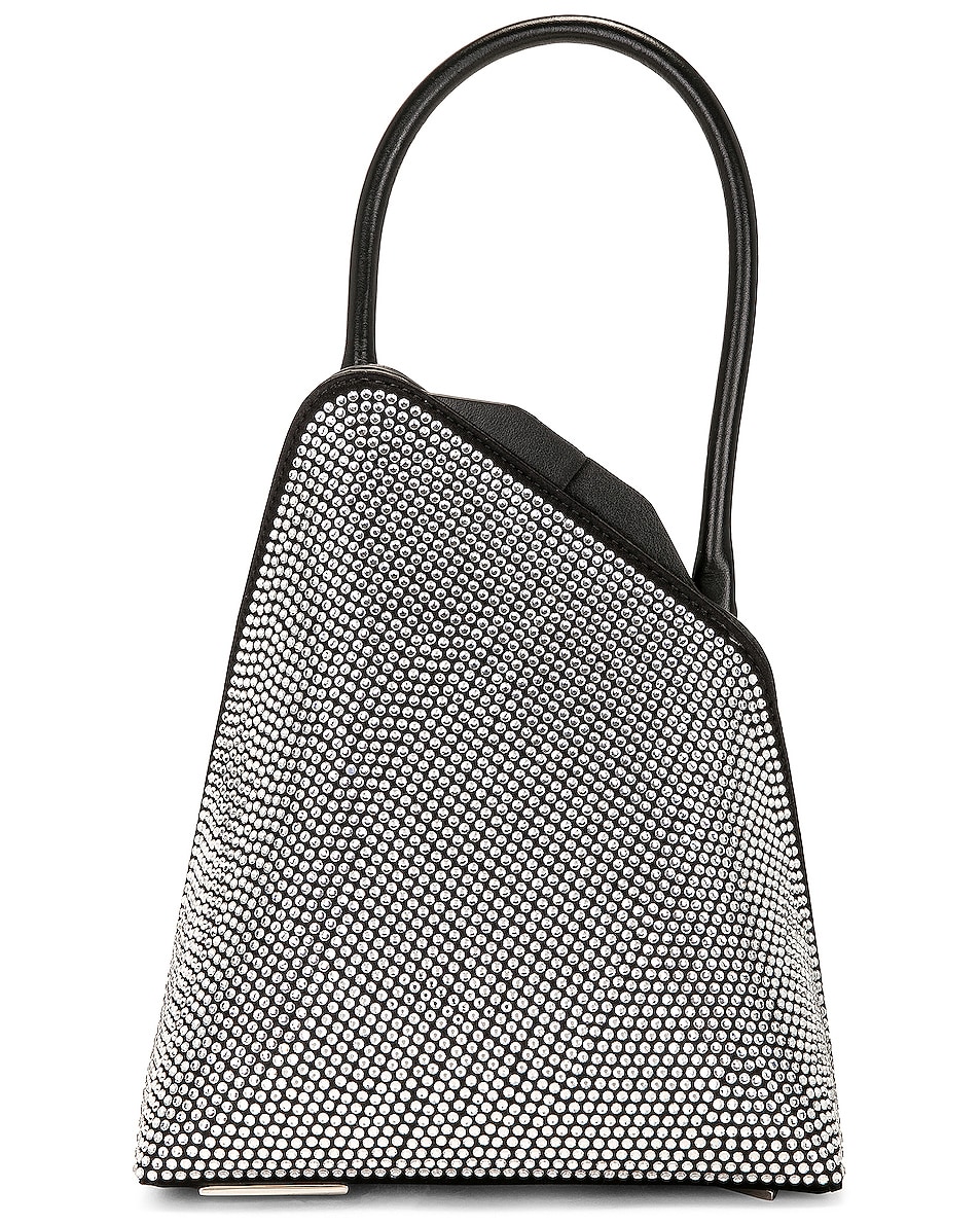 Image 1 of THE ATTICO Sunset Top Handle Bag in Crystal & Black