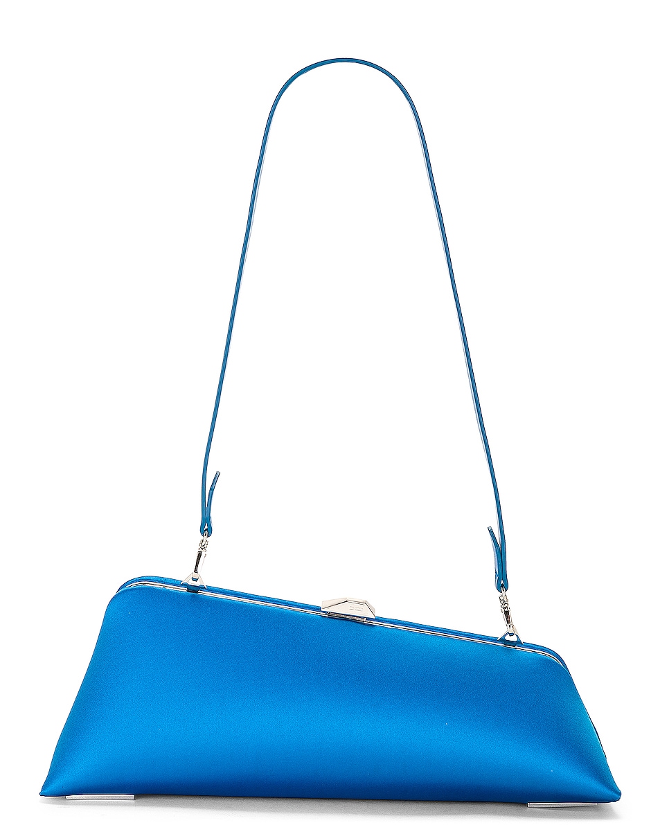 Image 1 of THE ATTICO Long Night Clutch in Turquoise