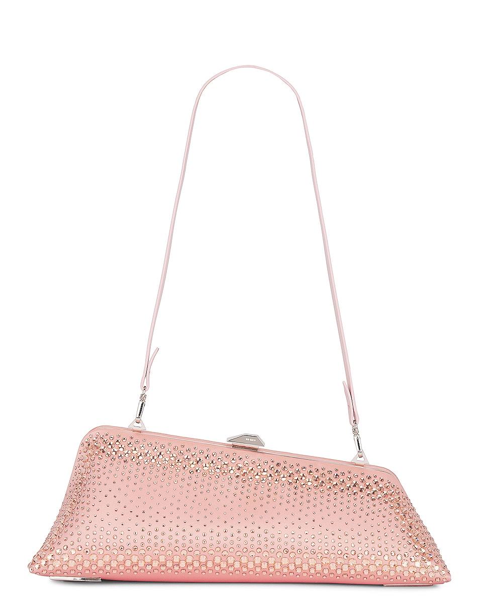 Image 1 of THE ATTICO Long Night Clutch in Soft Pink