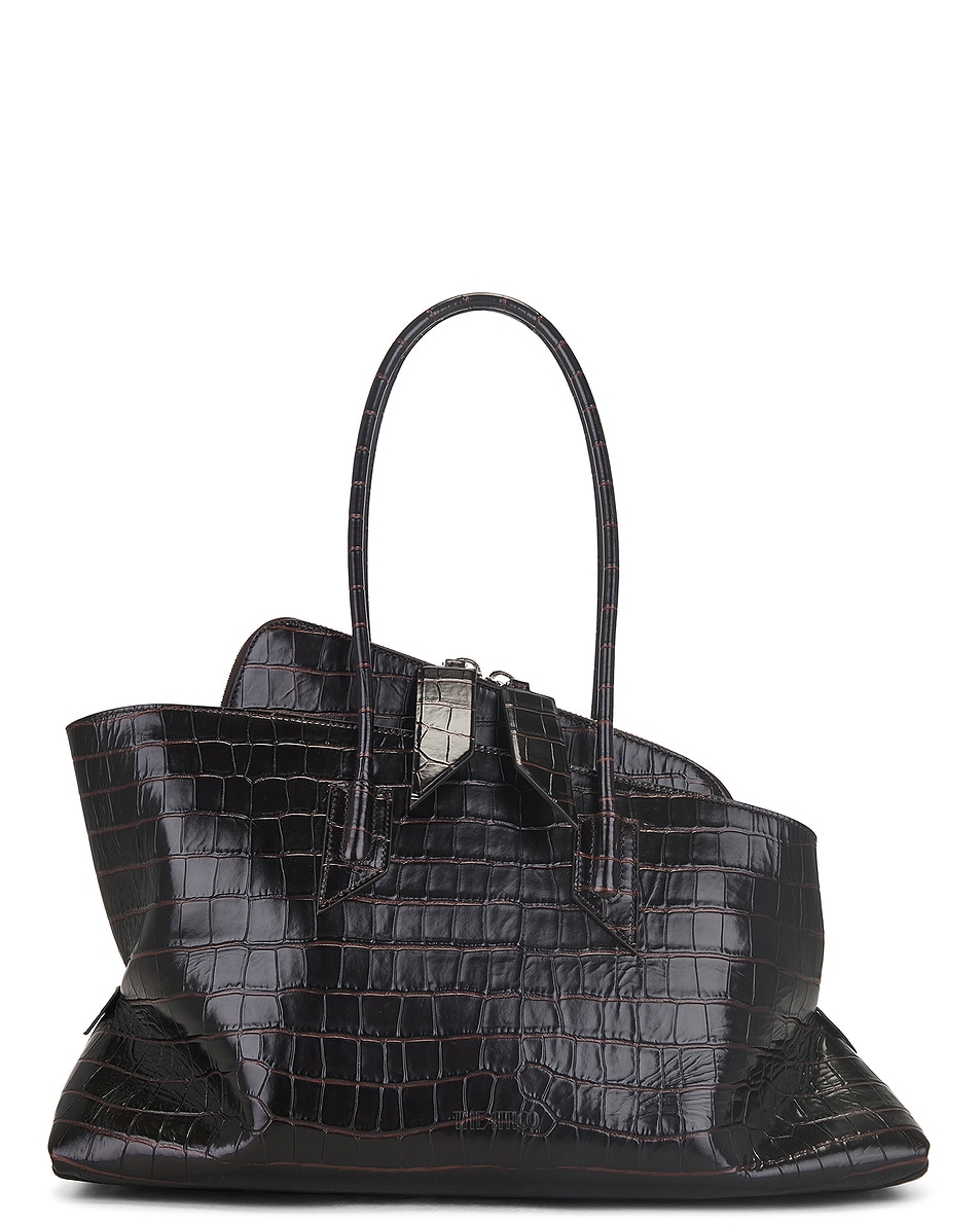 Image 1 of THE ATTICO La Passeggiata Top Handle Bag in Coffee