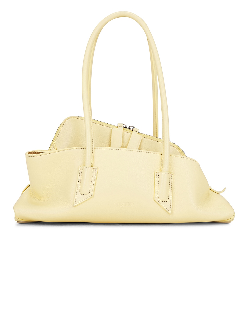 Image 1 of THE ATTICO La Passeggiata Small Top Handle Bag in Dusty Yellow
