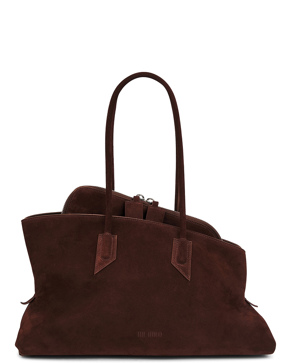 Image 1 of THE ATTICO La Passeggiata Top Handle Bag in Light Chocolate