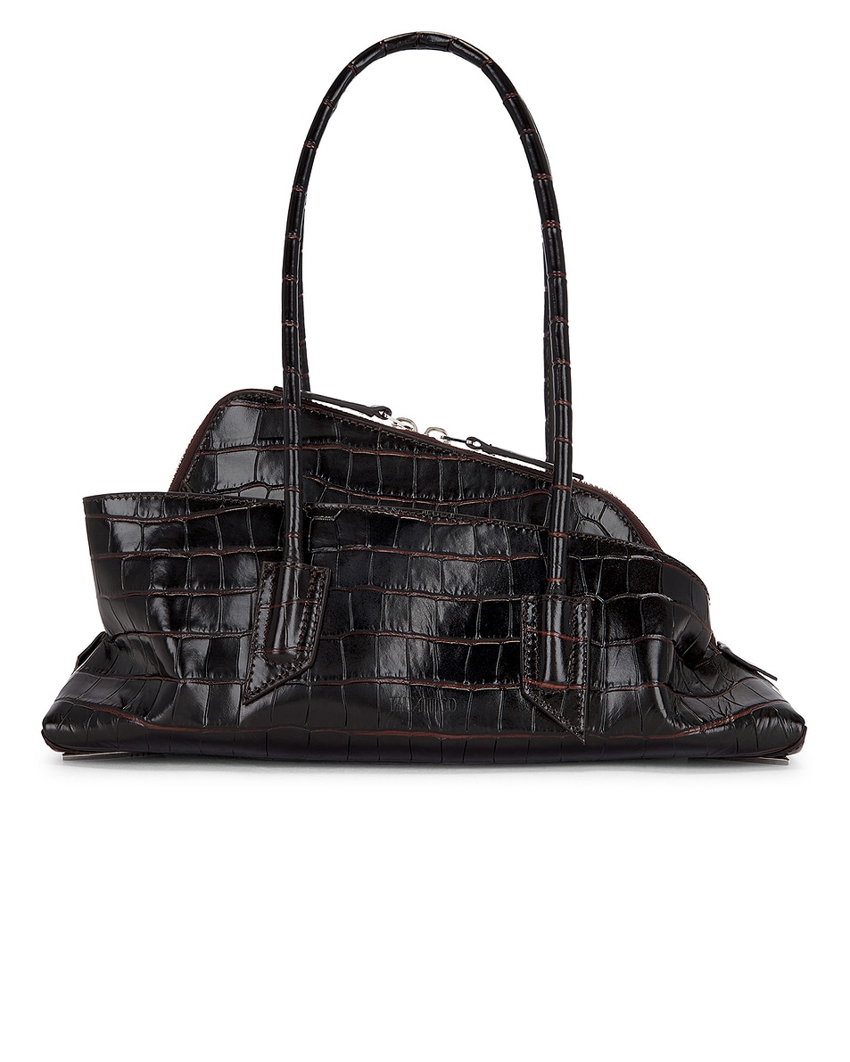 Image 1 of THE ATTICO La Passeggiata Small Top Handle Bag in Coffee