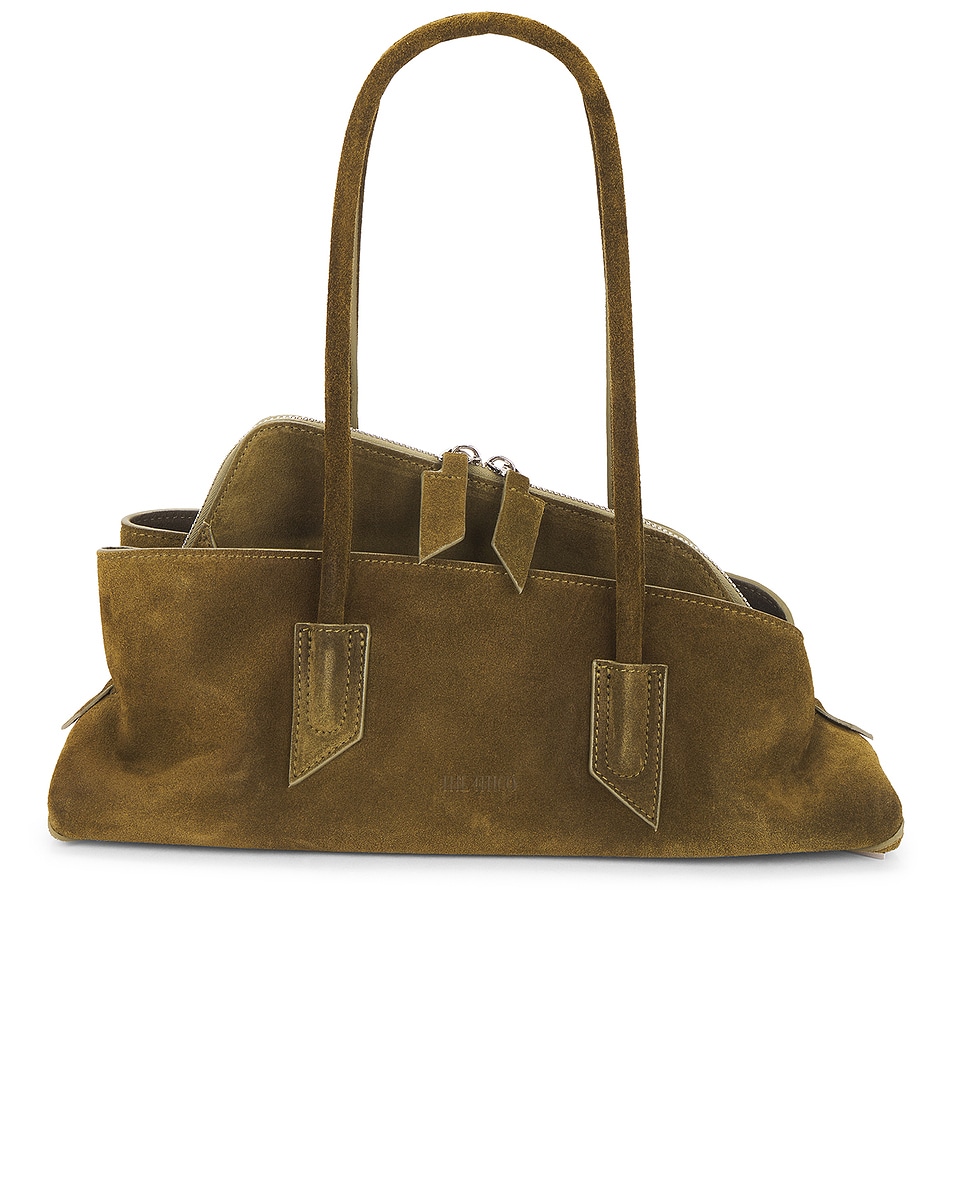 Image 1 of THE ATTICO La Passeggiata Small Top Handle Bag in Khaki