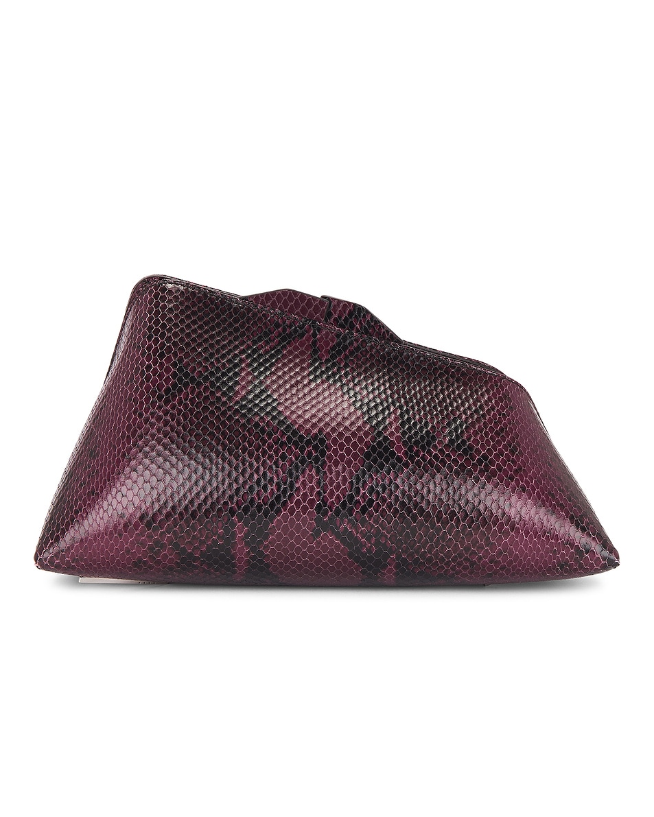 Image 1 of THE ATTICO 8.30 PM Clutch in Burgundy