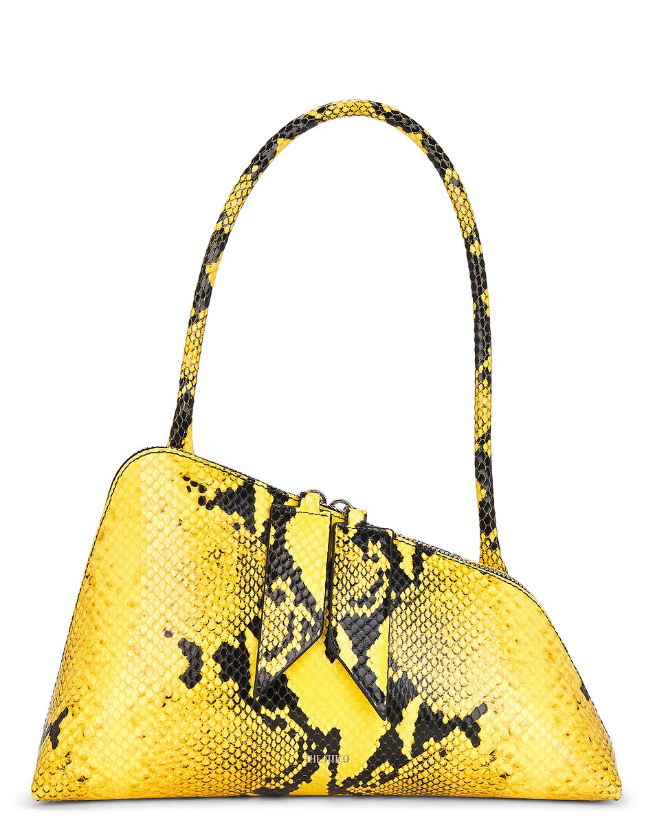 Image 1 of THE ATTICO Sunrise Shoulder Bag in Yellow & Black