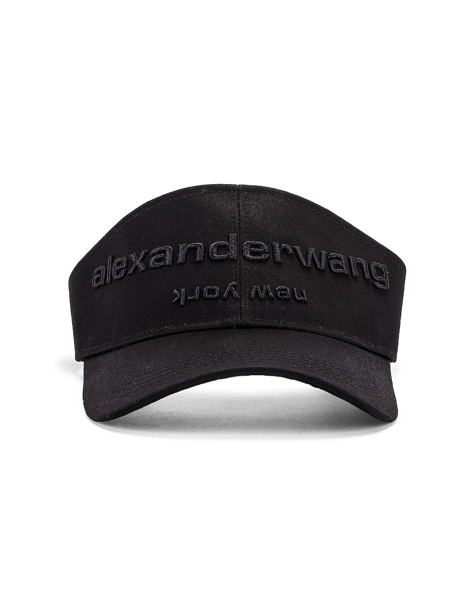 Alexander Wang Embroidered Visor Hat In Black | ModeSens