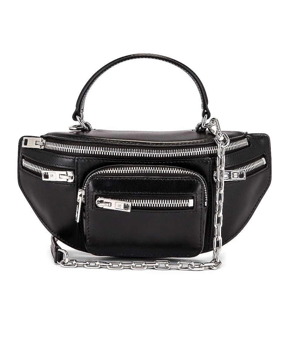Image 1 of Alexander Wang Attica Soft Mini Top Handle Bag in Black