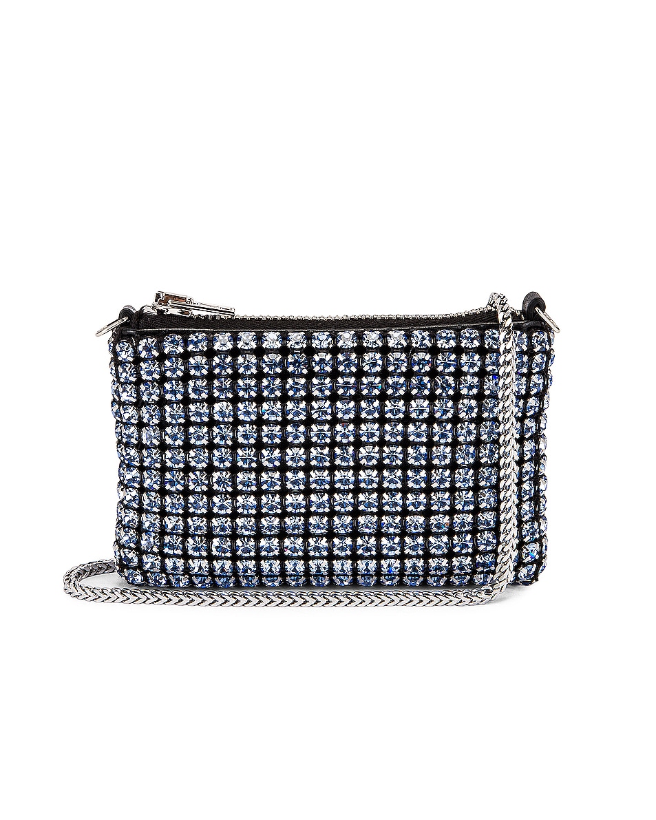 Image 1 of Alexander Wang Heiress Nano Pouch Bag in Baby Blue